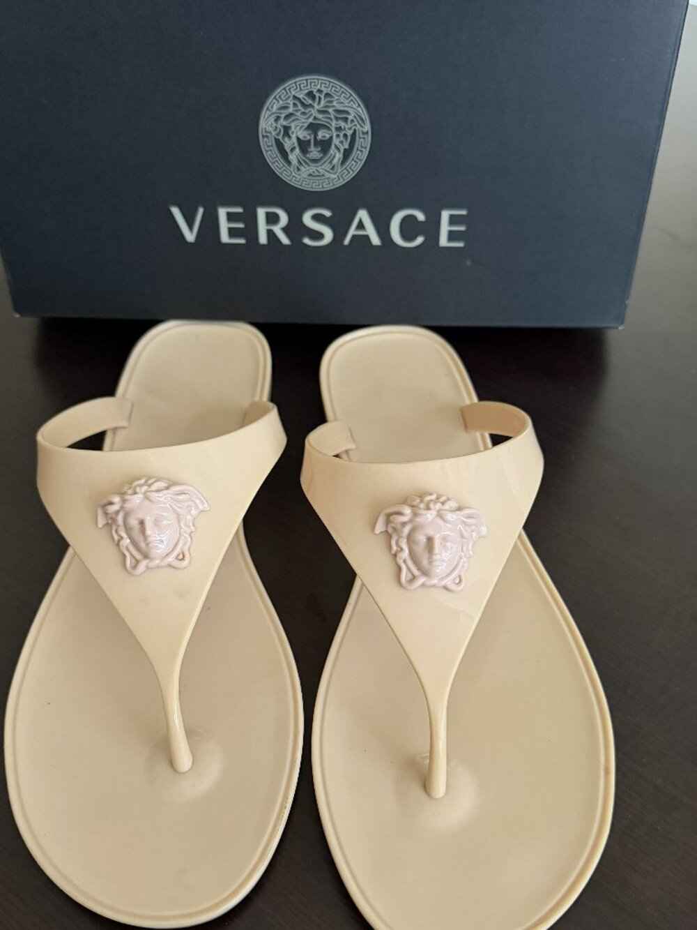 Authentic Versace Size 41 Pool Slides Gomma